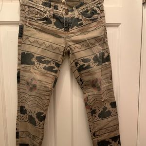 Current Elliott printed jeans